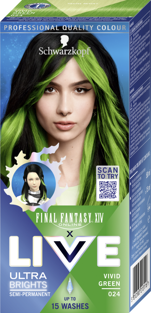 Schwarzkopf LIVE Ultra Brights 024 Vivid Green 
