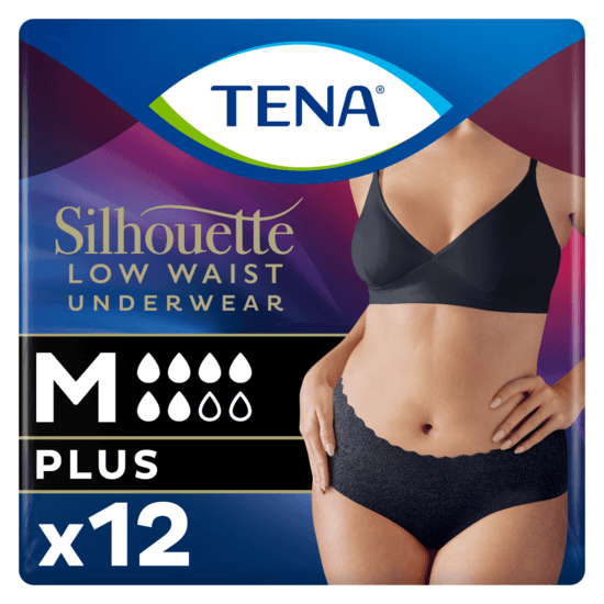 TENA Silhouette Plus Black Low Waist M 12 st