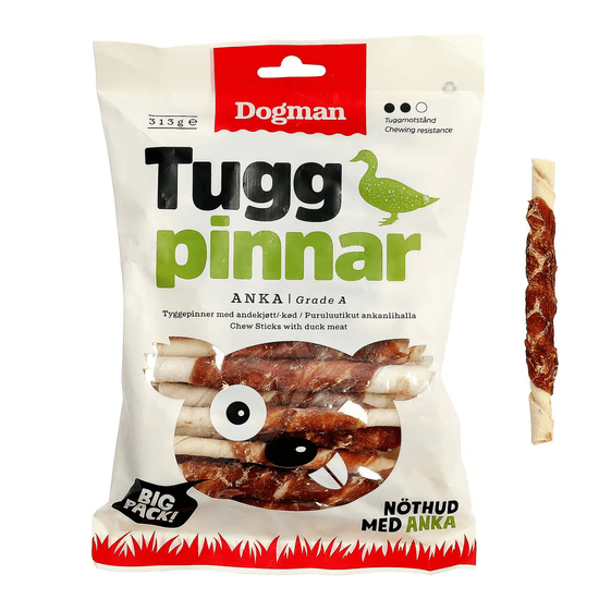 Dogman Tuggpinnar med Anka 25-pack