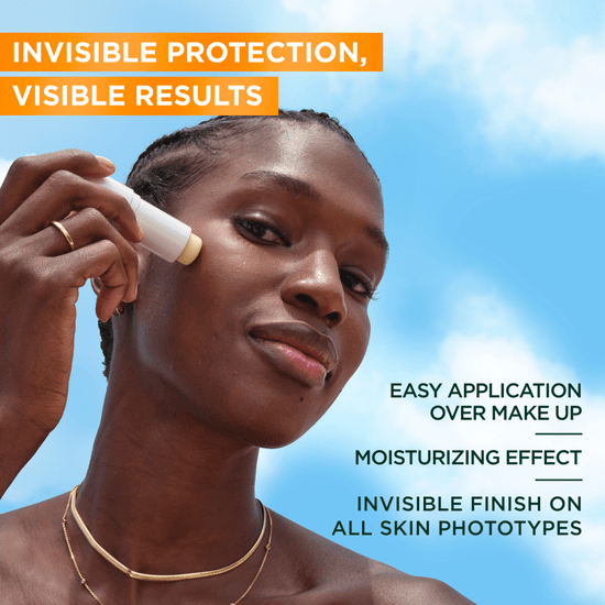 Garnier Ambre Solaire Super UV Invisible Stick SPF50+ solstift 9 ml