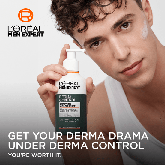L'Oréal Paris Men Expert Derma Control Rengöringsgel för ansiktet 260 ml