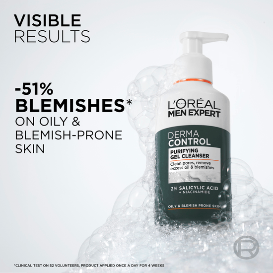 L'Oréal Paris Men Expert Derma Control Rengöringsgel för ansiktet 260 ml