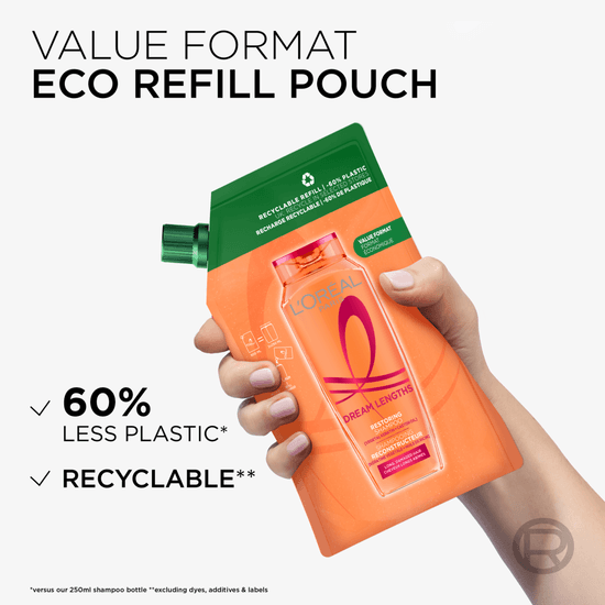 L'Oréal Paris Elvital Dream Length Shampoo Refill för långt hår 500 ml