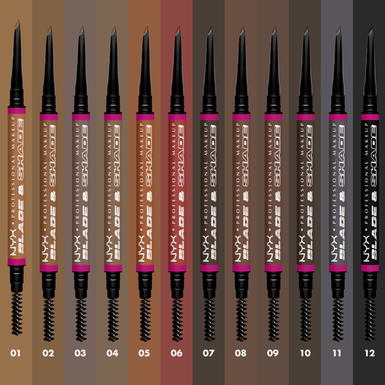 NYX Professional Makeup Blade & Shade brynpenna 12 Black 0,1 g