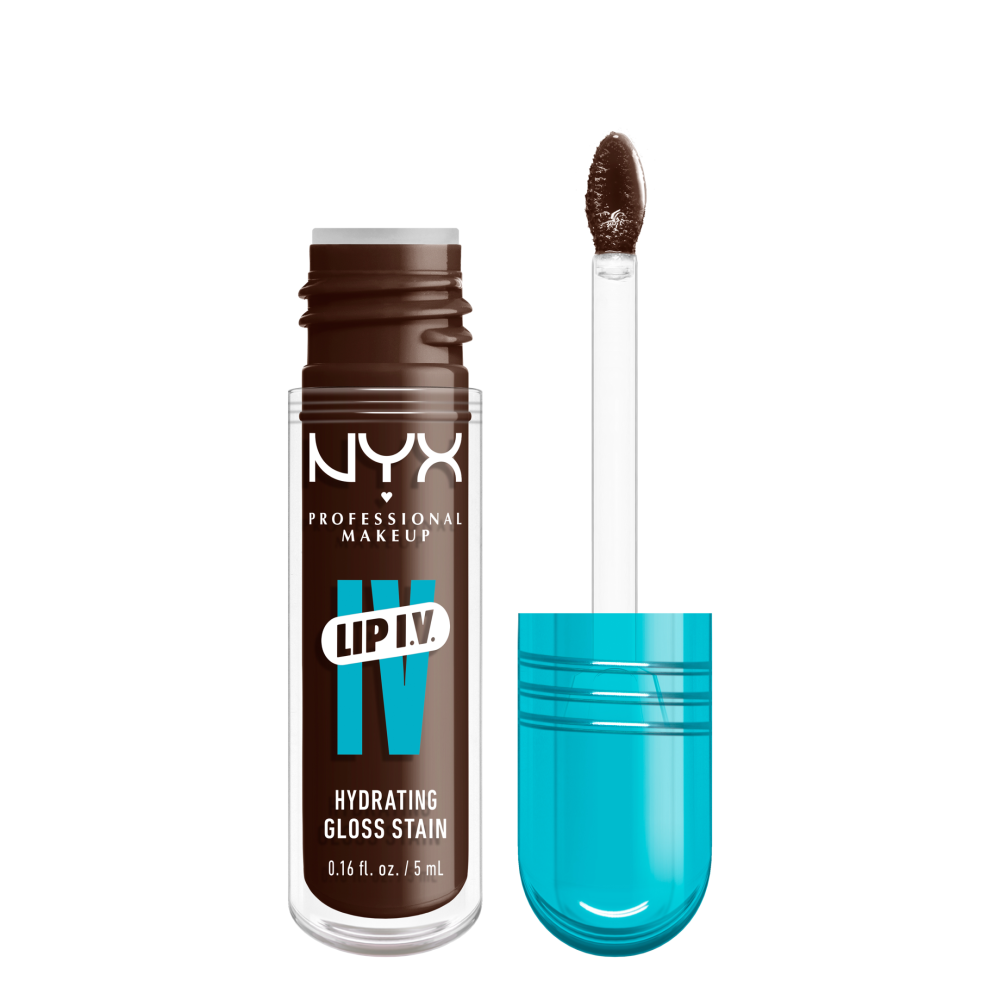 NYX Professional Makeup Lip I.V. Hydrating Gloss Stain läppglans 06 Espresso Soak 5 ml
