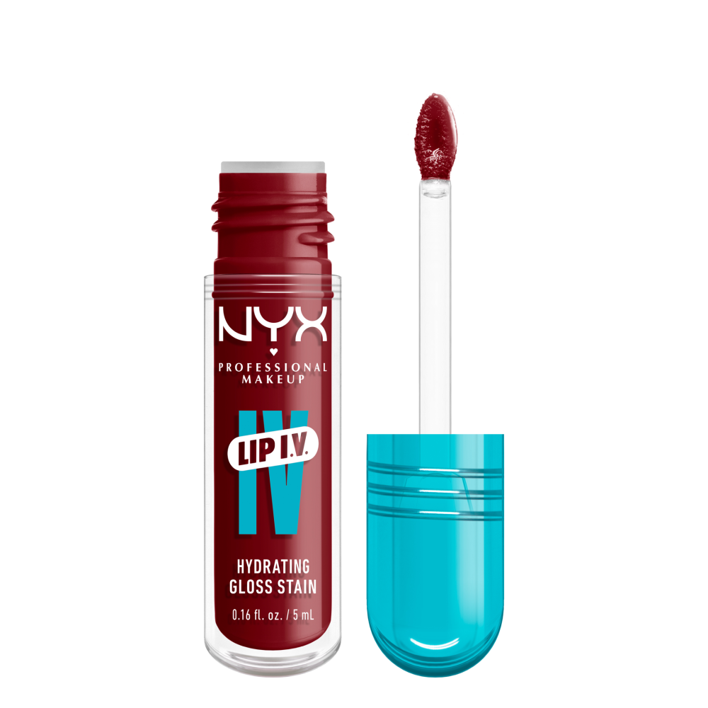 NYX Professional Makeup Lip I.V. Hydrating Gloss Stain läppglans 13 Cranberry Splash 5 ml
