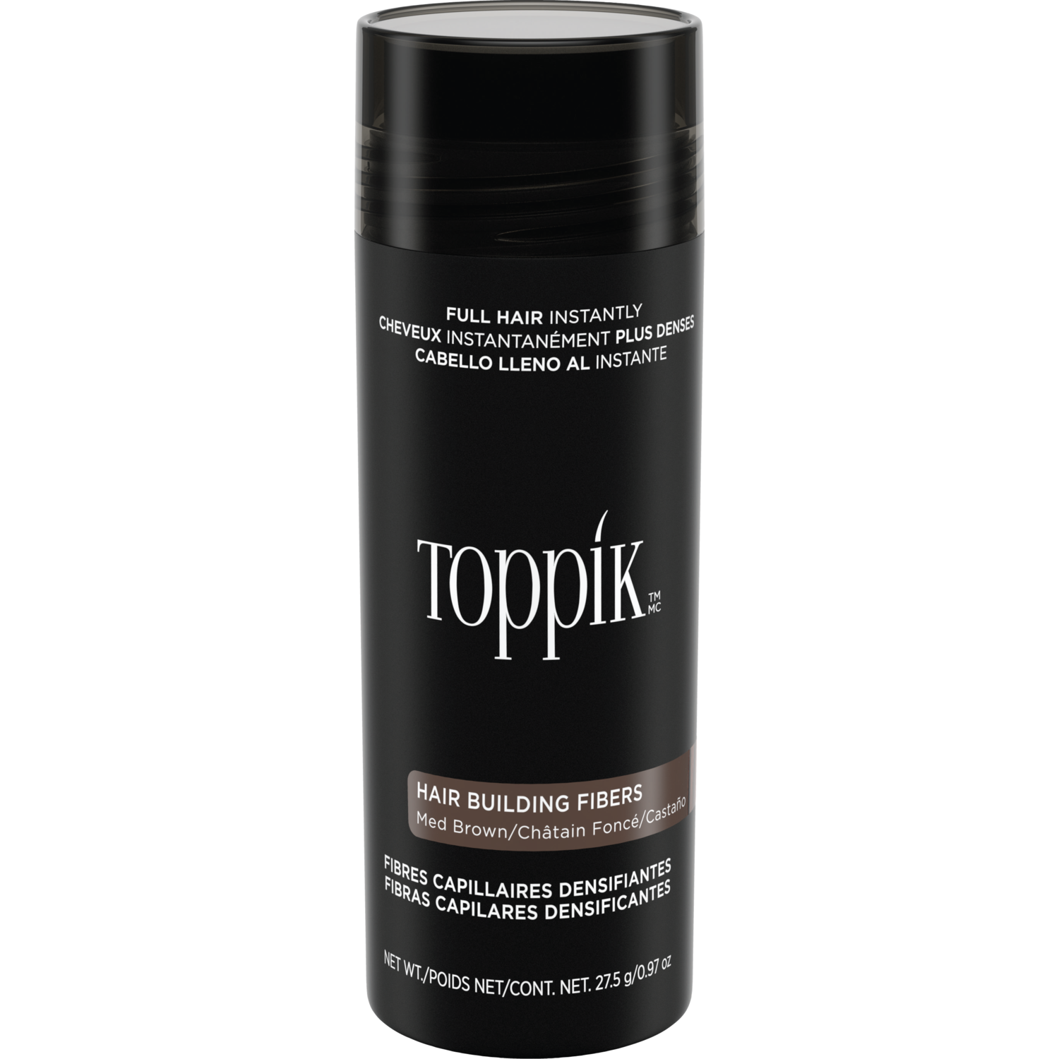 Alternativ bild 1 för Toppik Hair Building Fibers - Med Brown 27 g