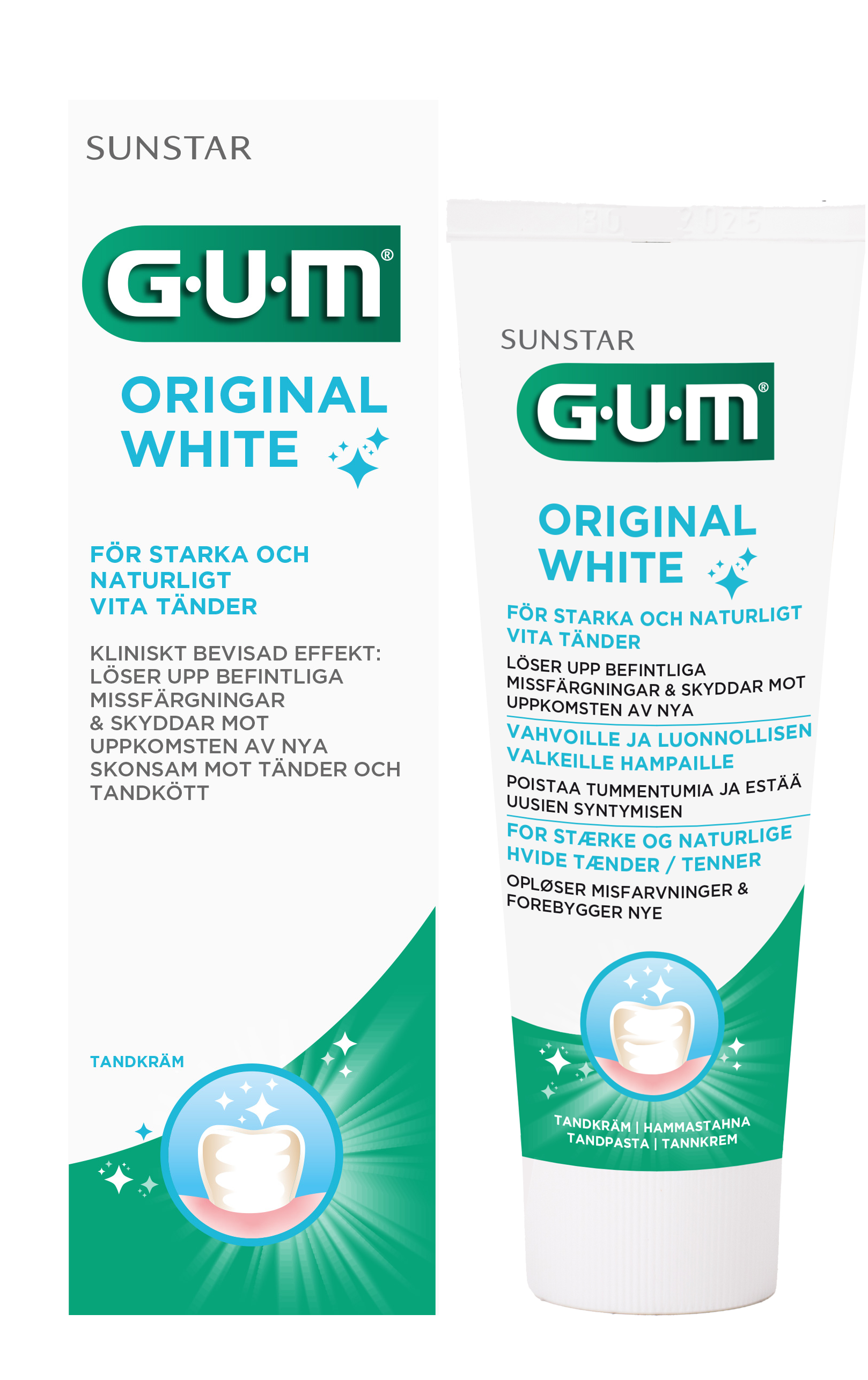 GUM Original White tandkräm 75 ml