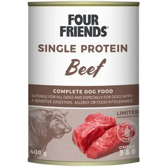 FourFriends Dog Beef Våtfoder 400 g