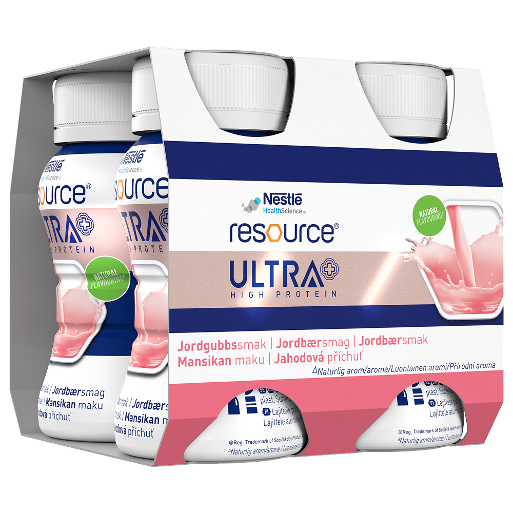 Resource Ultra Jordgubbssmak 4 x 125 ml