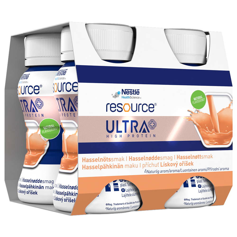Resource Ultra Hasselnötssmak 4 x 125 ml