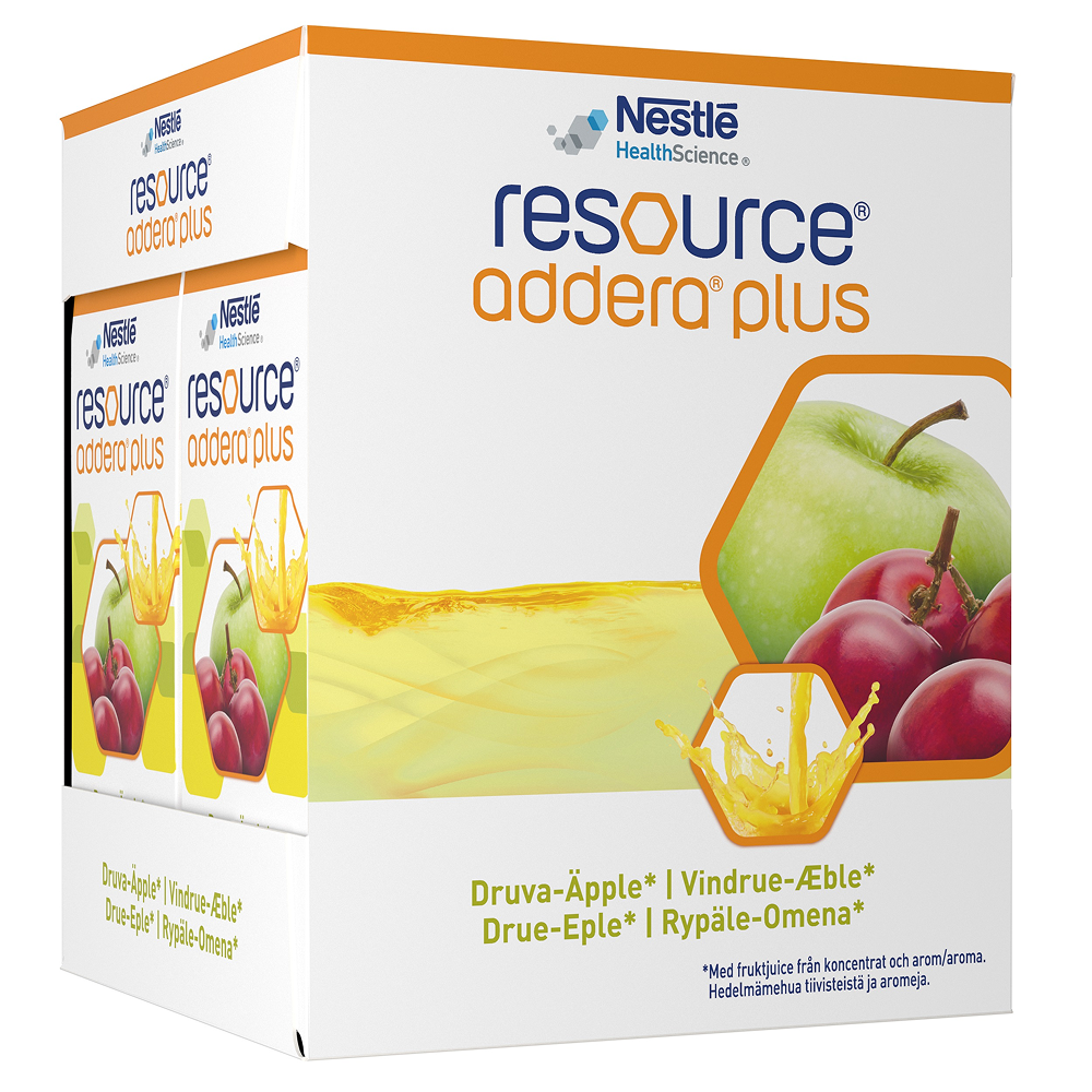 Resource Addera Plus Druva-Äpple 4 x 200 ml