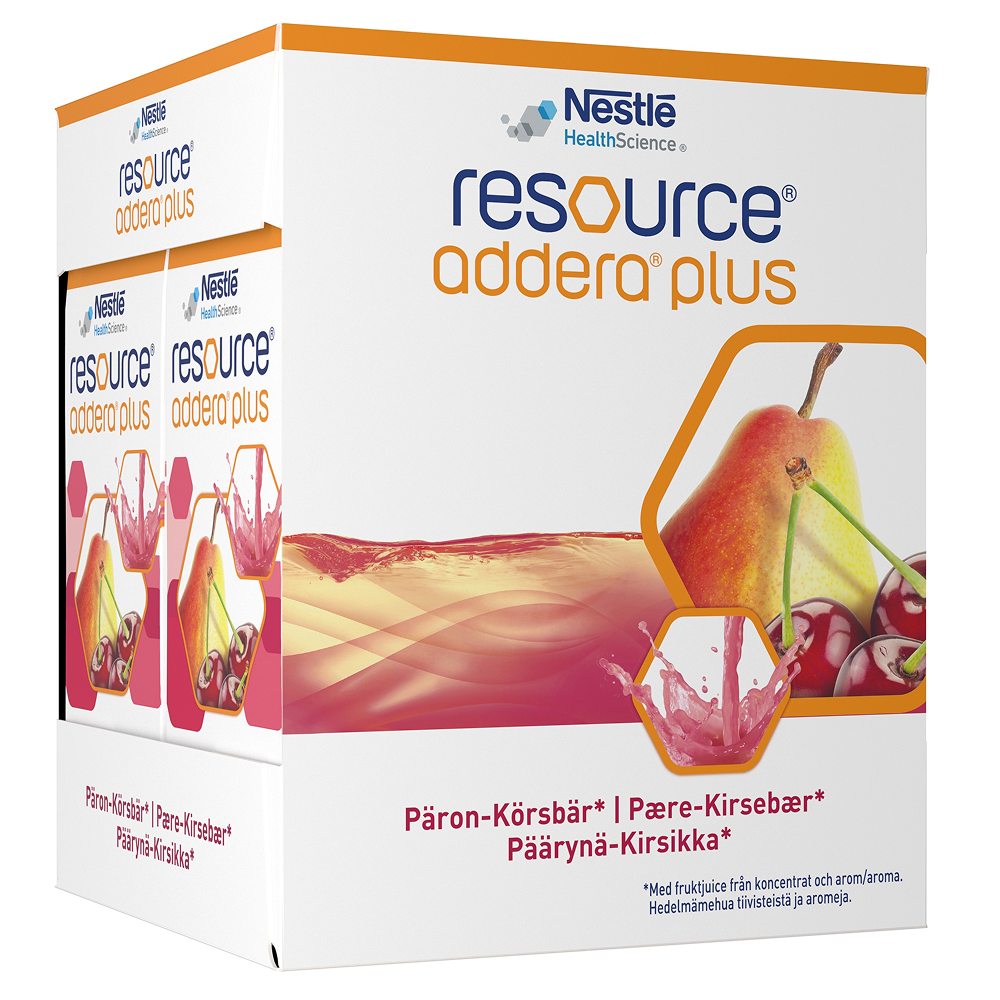 Resource Addera Plus Päron-Körsbär 4 x 200 ml