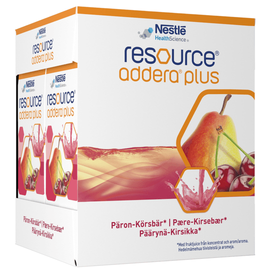Resource Addera Plus Päron-Körsbär 4 x 200 ml
