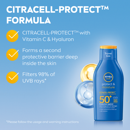 NIVEA SUN Protect & Moisture Sun Lotion SPF50+ 100 ml