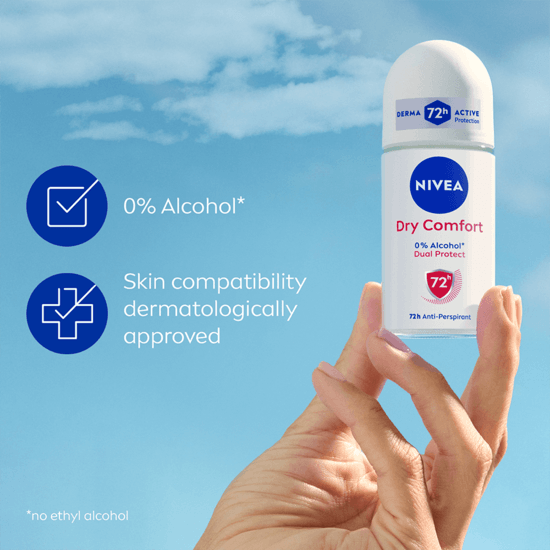 NIVEA Antiperspirant Deo Dry Comfort Roll On 50 ml