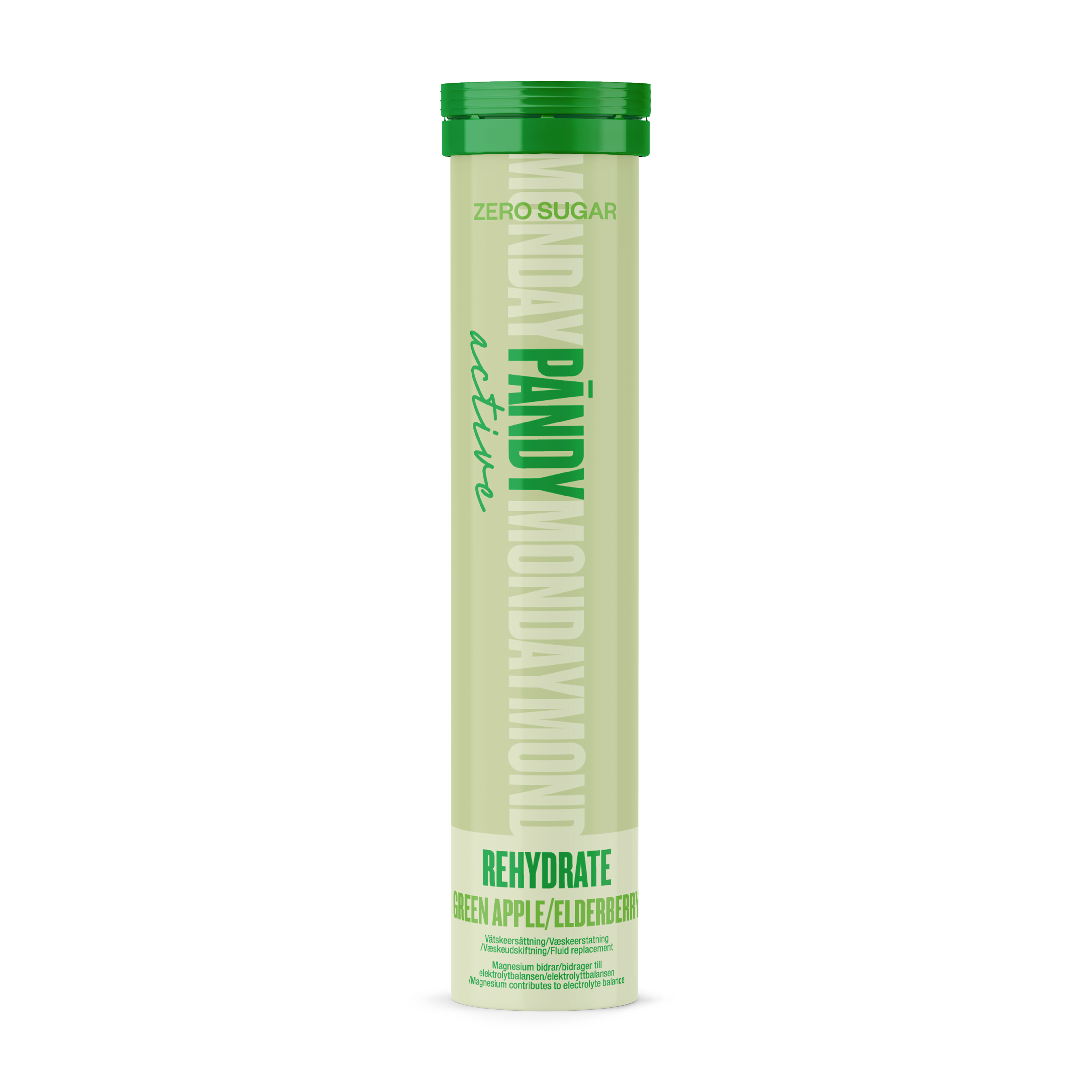 Pändy Rehydrate effervescent tablets Green Apple/Elderberry 20 st