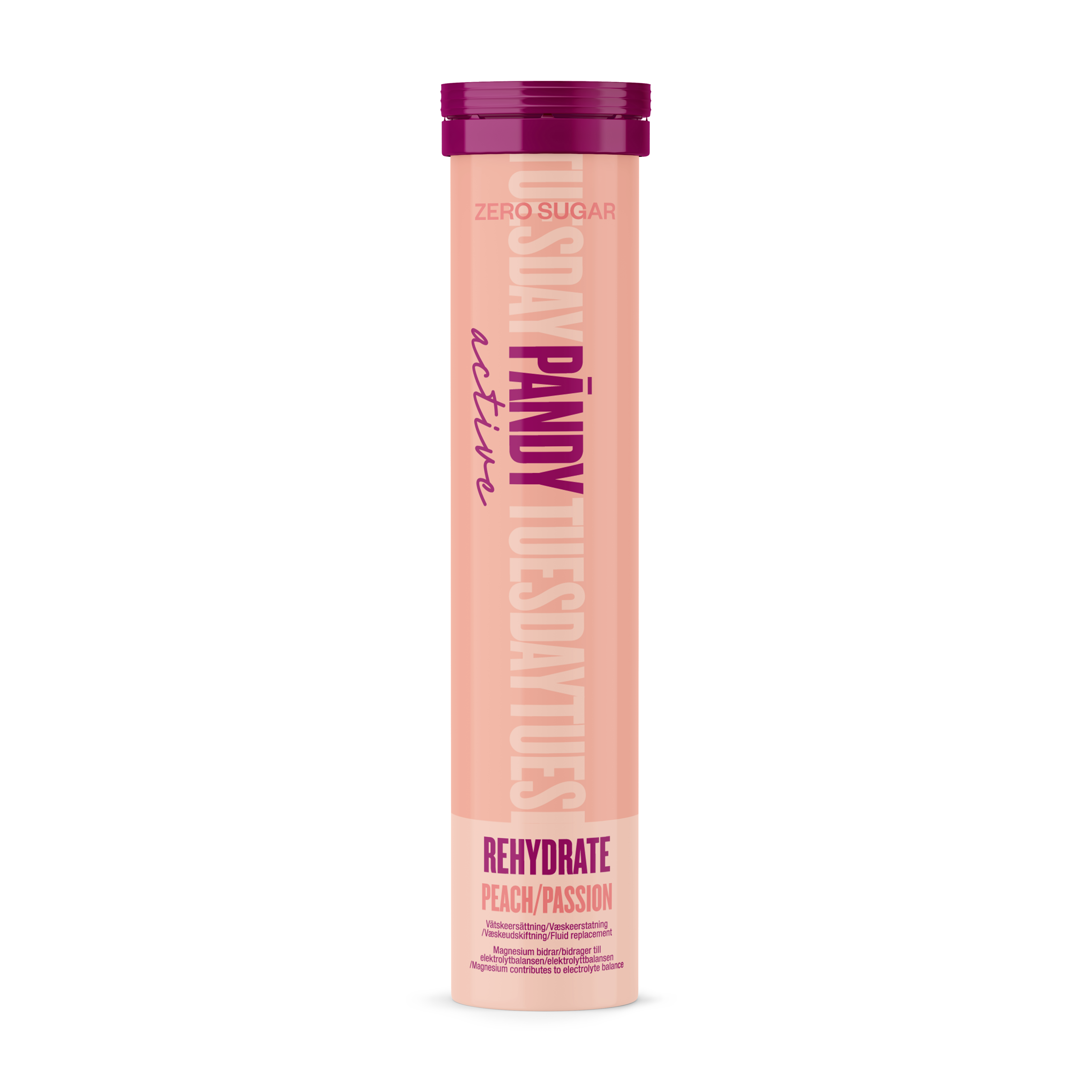 Pändy Rehydrate effervescent tablets Passion/Peach 20 st