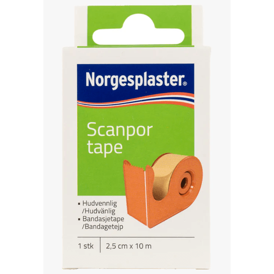 Scanpor Tape med Hållare 10m x 2,5cm 1 st