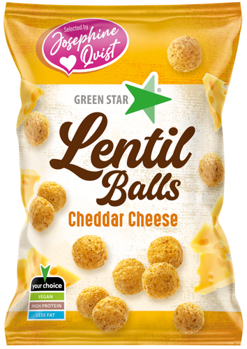 Green Star Lentil Balls Cheddar Cheese 100 g
