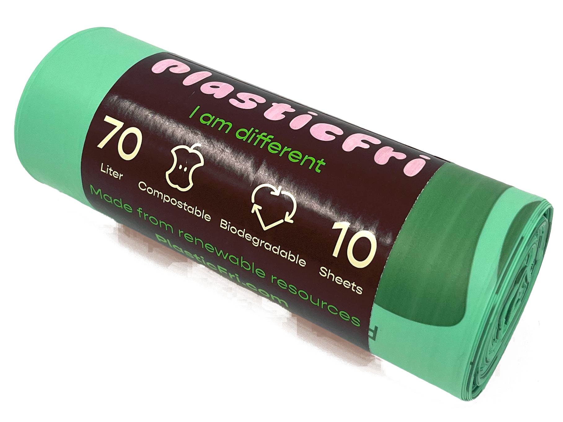 PlasticFri Avfallspåse Soppåse Extra Stark 70L 10-pack