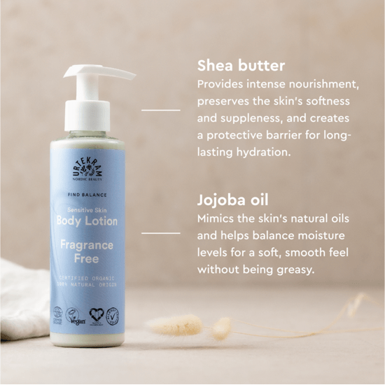Urtekram Fragrance Free Body Lotion 245 ml