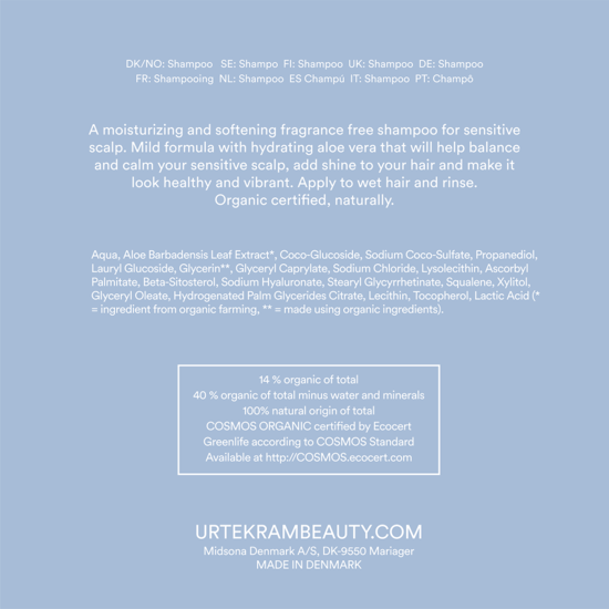 Urtekram Fragrance Free Conditioner 180 ml