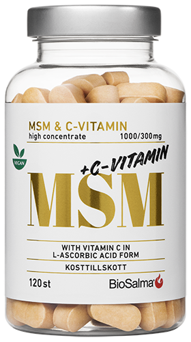 BioSalma MSM + C-vitamin 120 tabletter