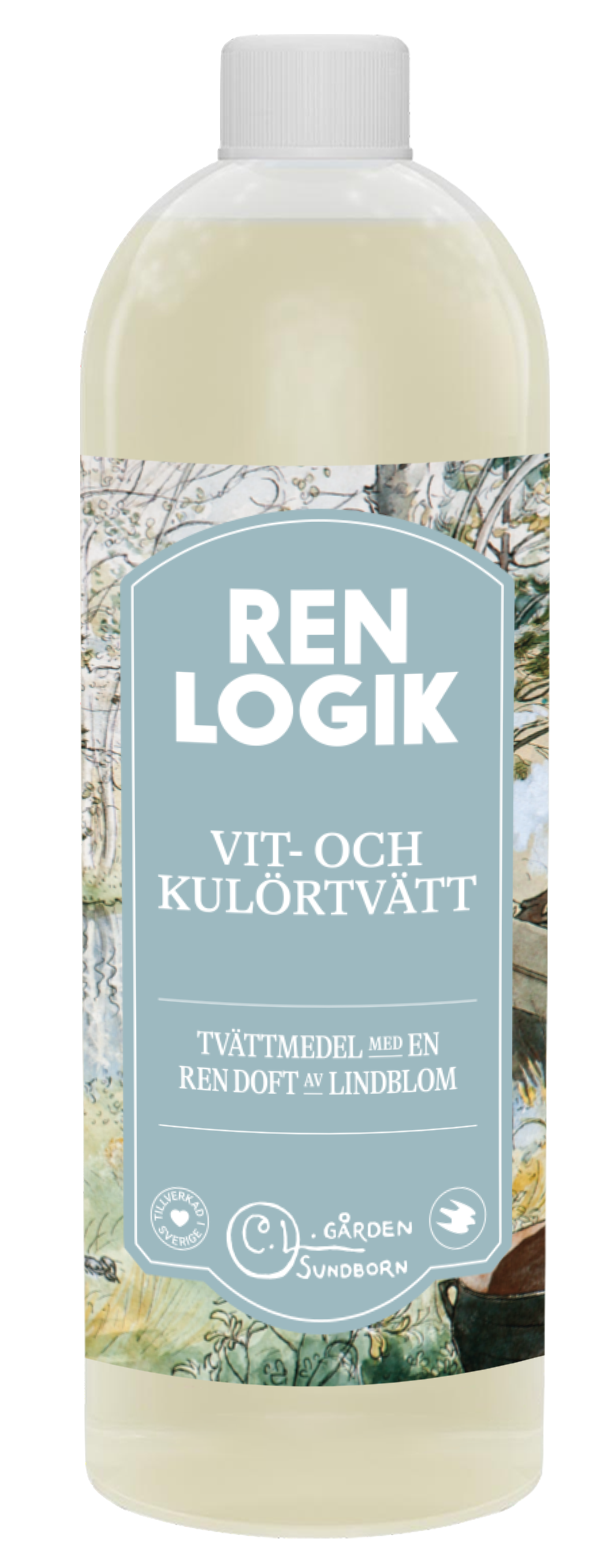 Ren Logik Vit & Kulörtvätt Lindblom 750 ml