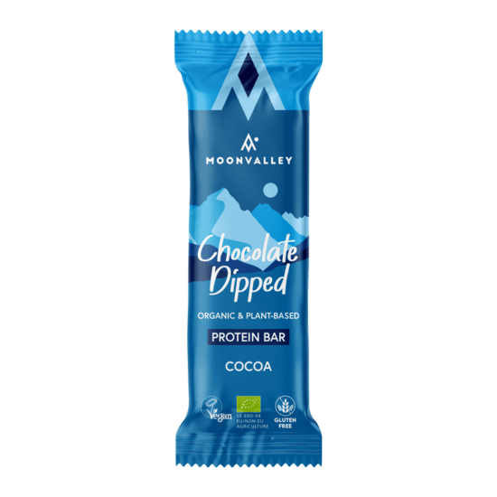 Moonvalley Ekologisk Chokladdoppad Proteinbar Kakao Glutenfri 60 g