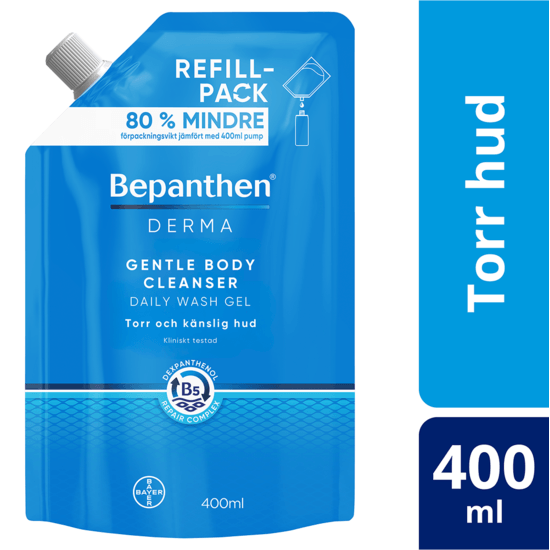 Bepanthen Derma Gentle Body Cleanser Daily Wash Gel Refill 400 ml