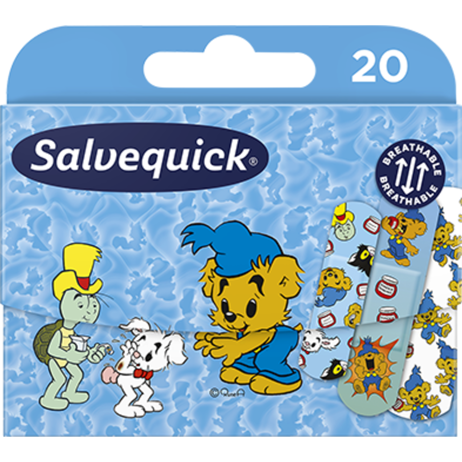 Alternativ bild 1 för Salvequick Bamse Barnplåster 20 st