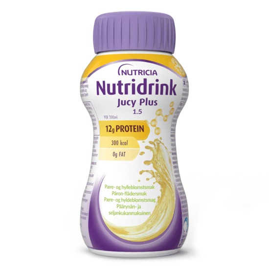 Nutridrink Jucy Plus Päron-Fläder 4 x 200 ml
