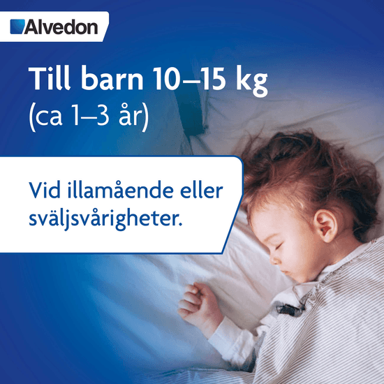 Alvedon suppositorium 125 mg 10 st (10-15 kg)