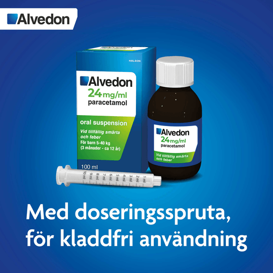 Alvedon 24 mg/ml 100 milliliter Oral suspension