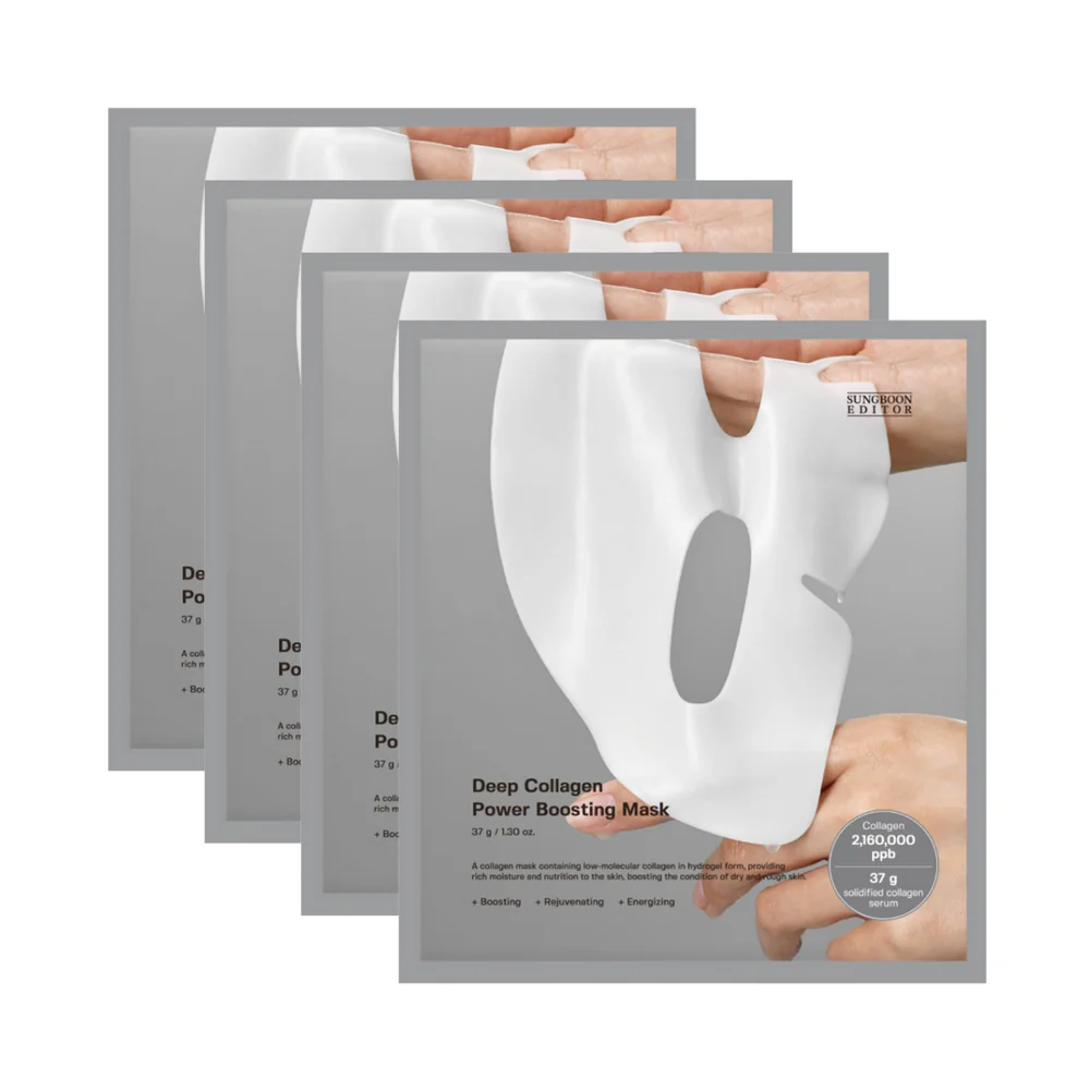 Sungboon Editor Deep Collagen Power Boosting Mask 4-pack