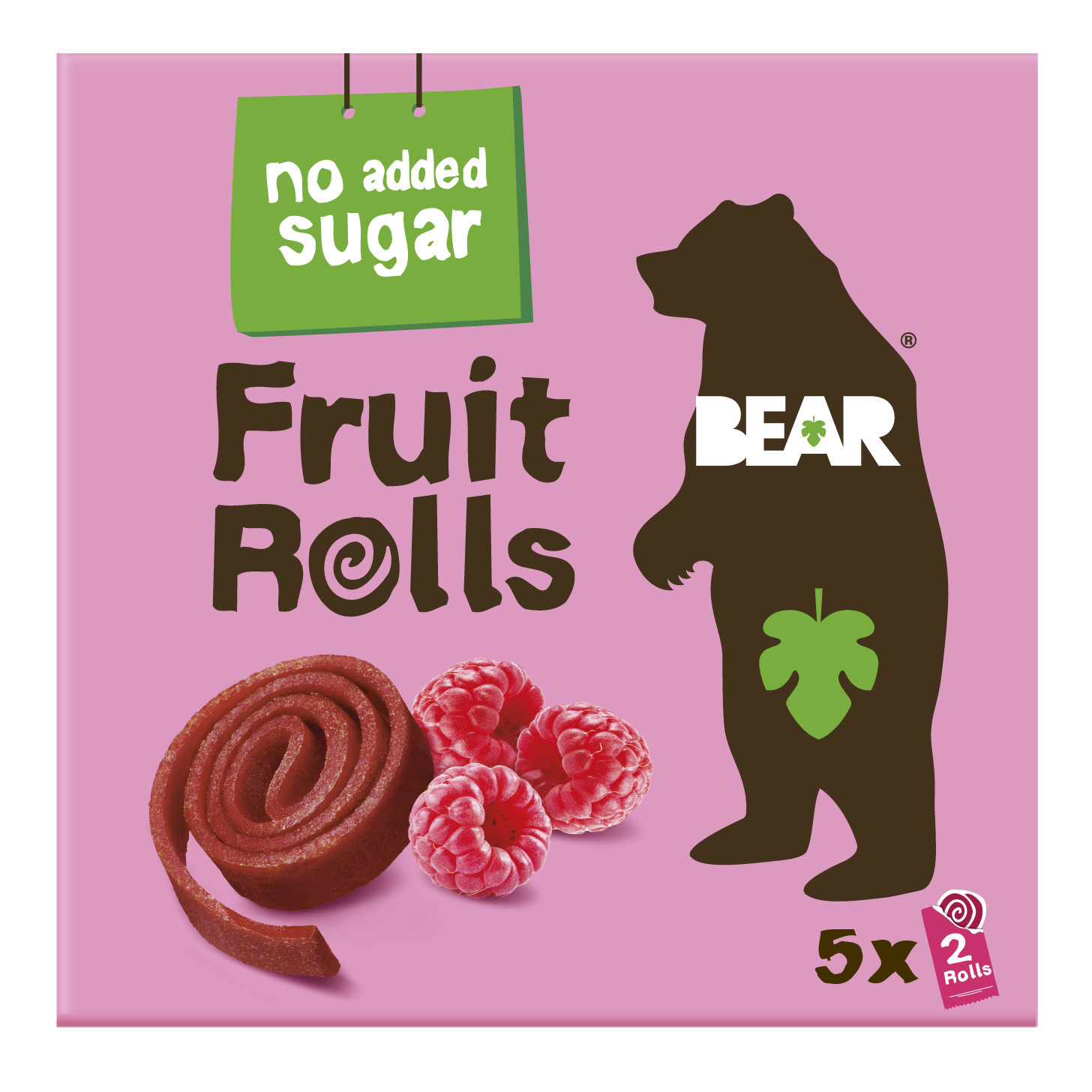 BEAR Fruit Rolls Hallon Multipack 5 x 20 g