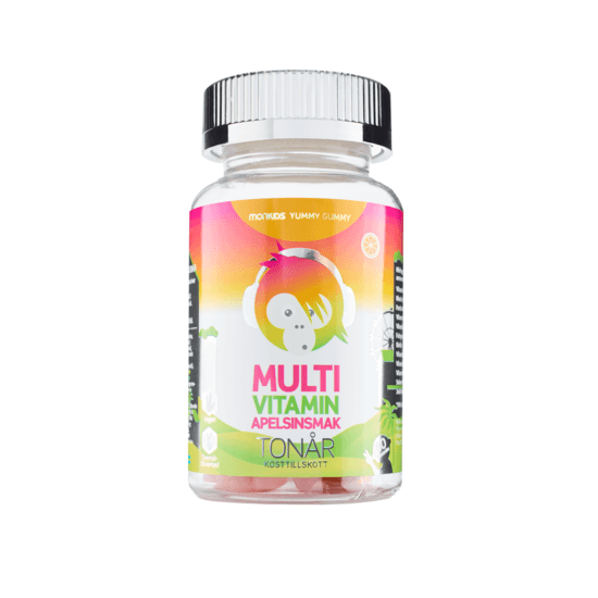 Monkids Multivitamin TONÅR Apelsin 60 tuggtabletter