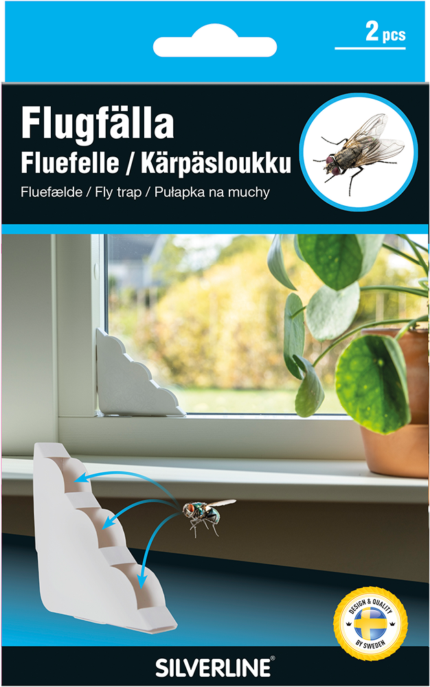 Silverline Flugfälla Fönster Diskret 2-pack
