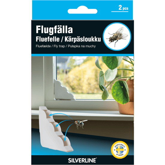 Silverline Flugfälla Fönster Diskret 2-pack