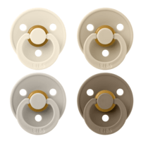 BIBS Colour Latex Size 2 Ivory/Sand/Vanilla/Dark Oak 4-pack