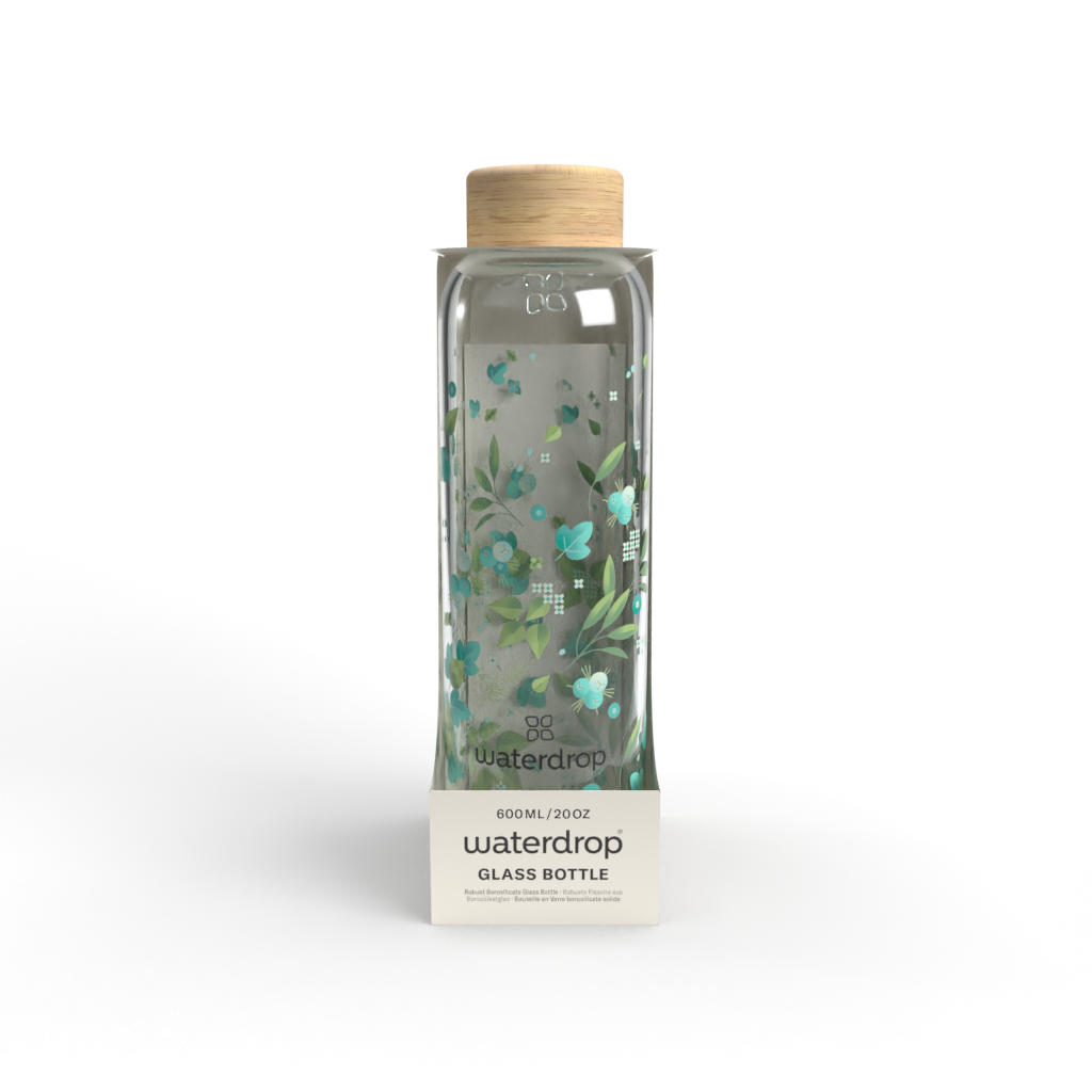 Waterdrop Bottle Glas Clean 600 ml