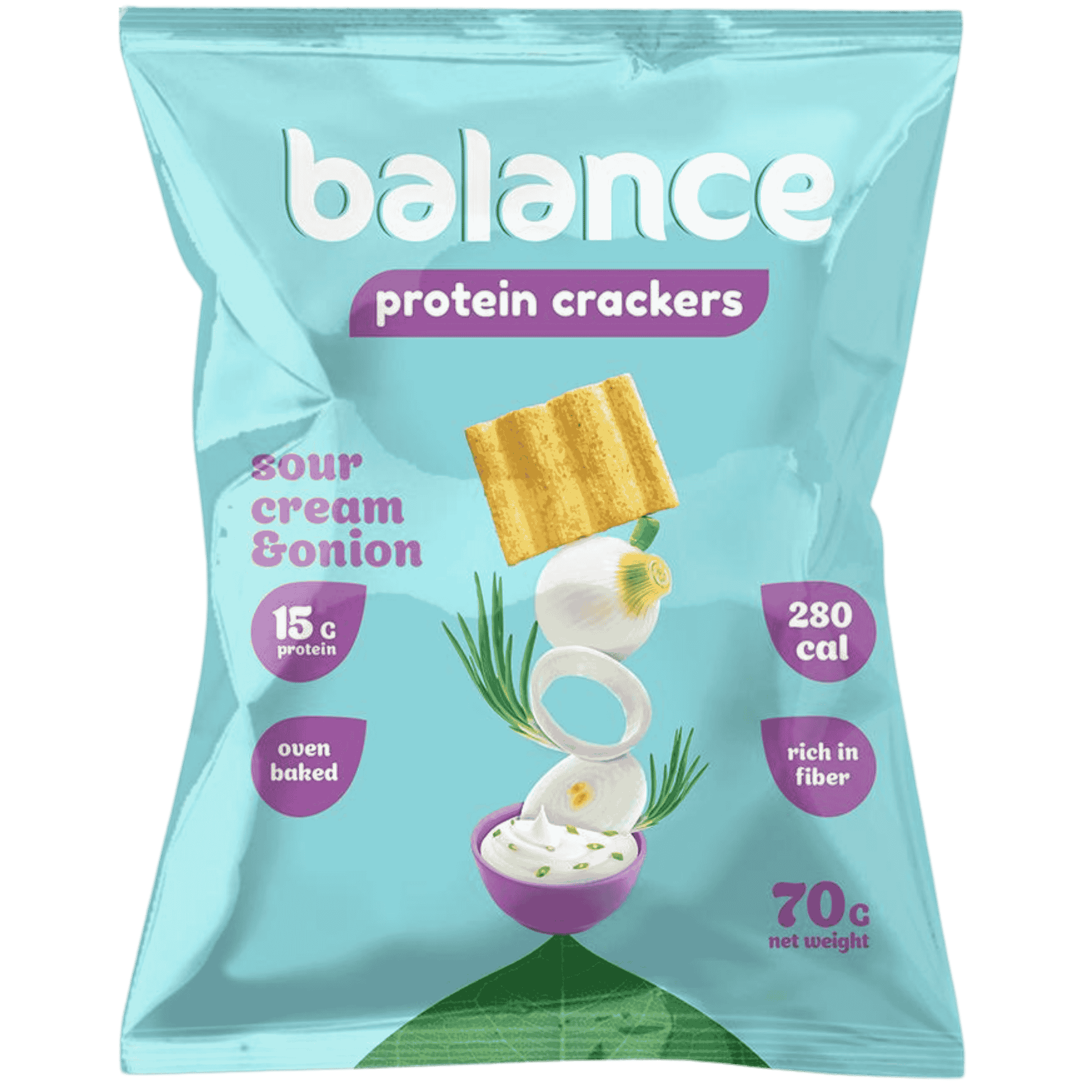 Balance Protein Cracker Sour Cream & Onion 70 g