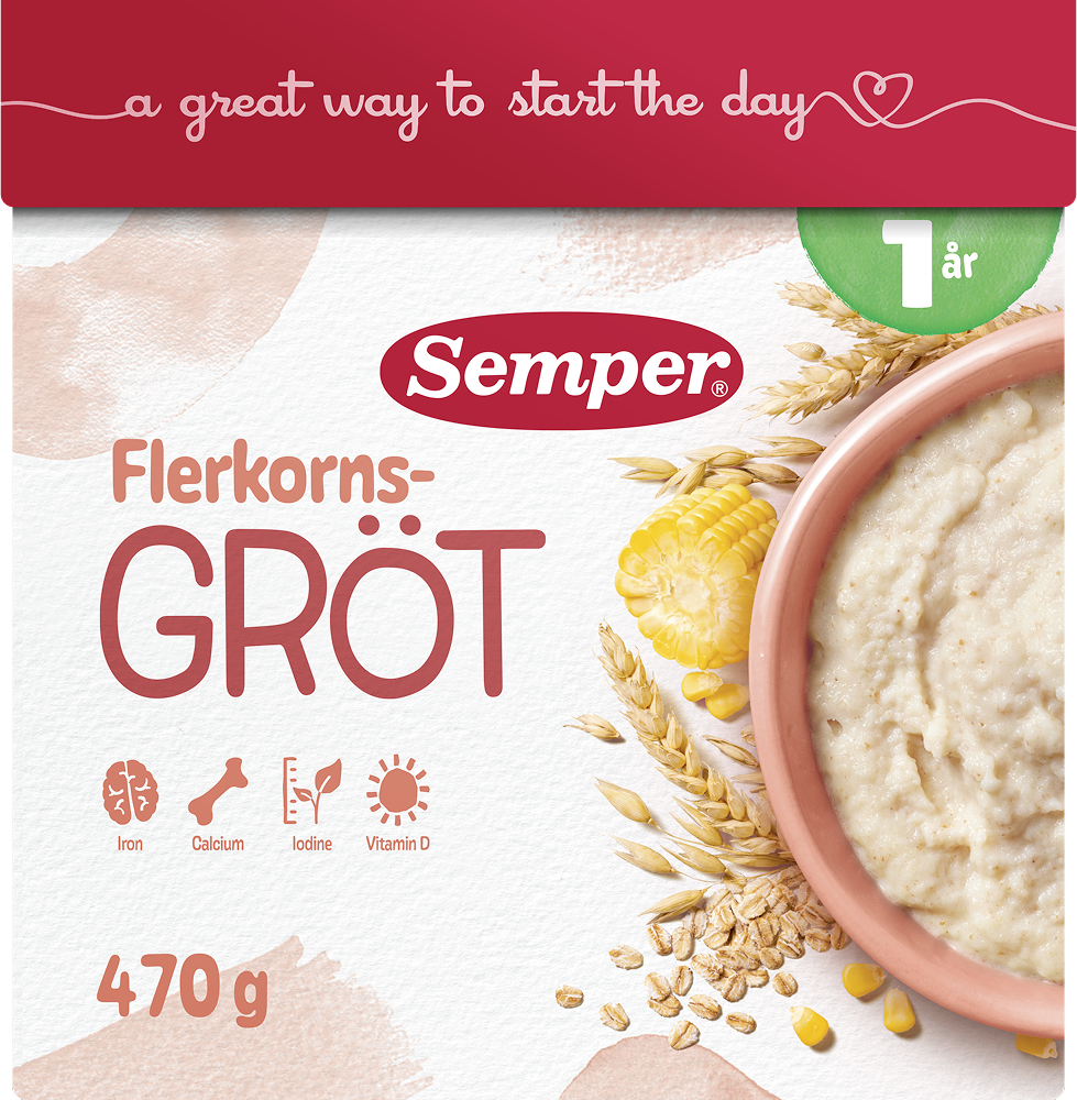 Semper Flerkornsgröt från 1 år 14 portioner