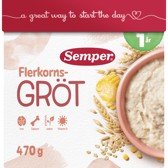 Semper Flerkornsgröt från 1 år 14 portioner
