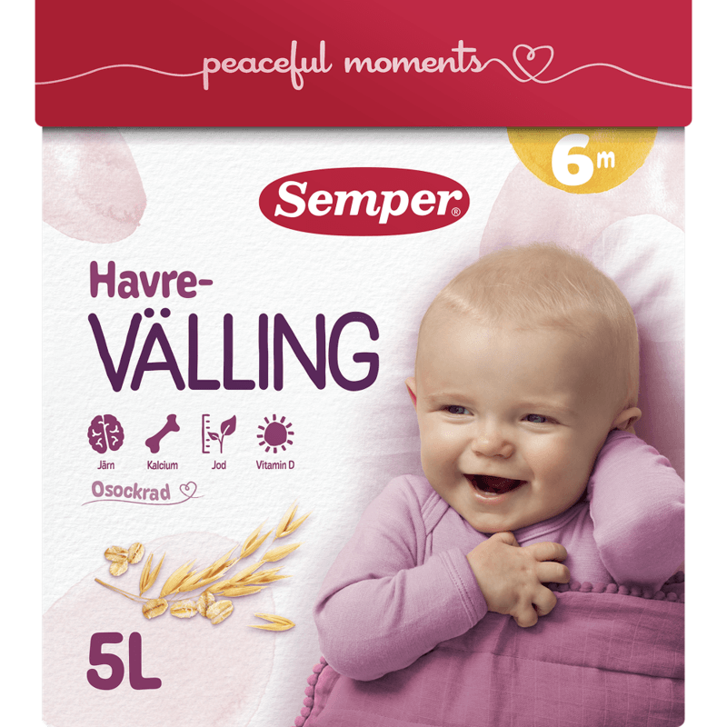 Semper Havrevälling Mild från 6 mån 5L