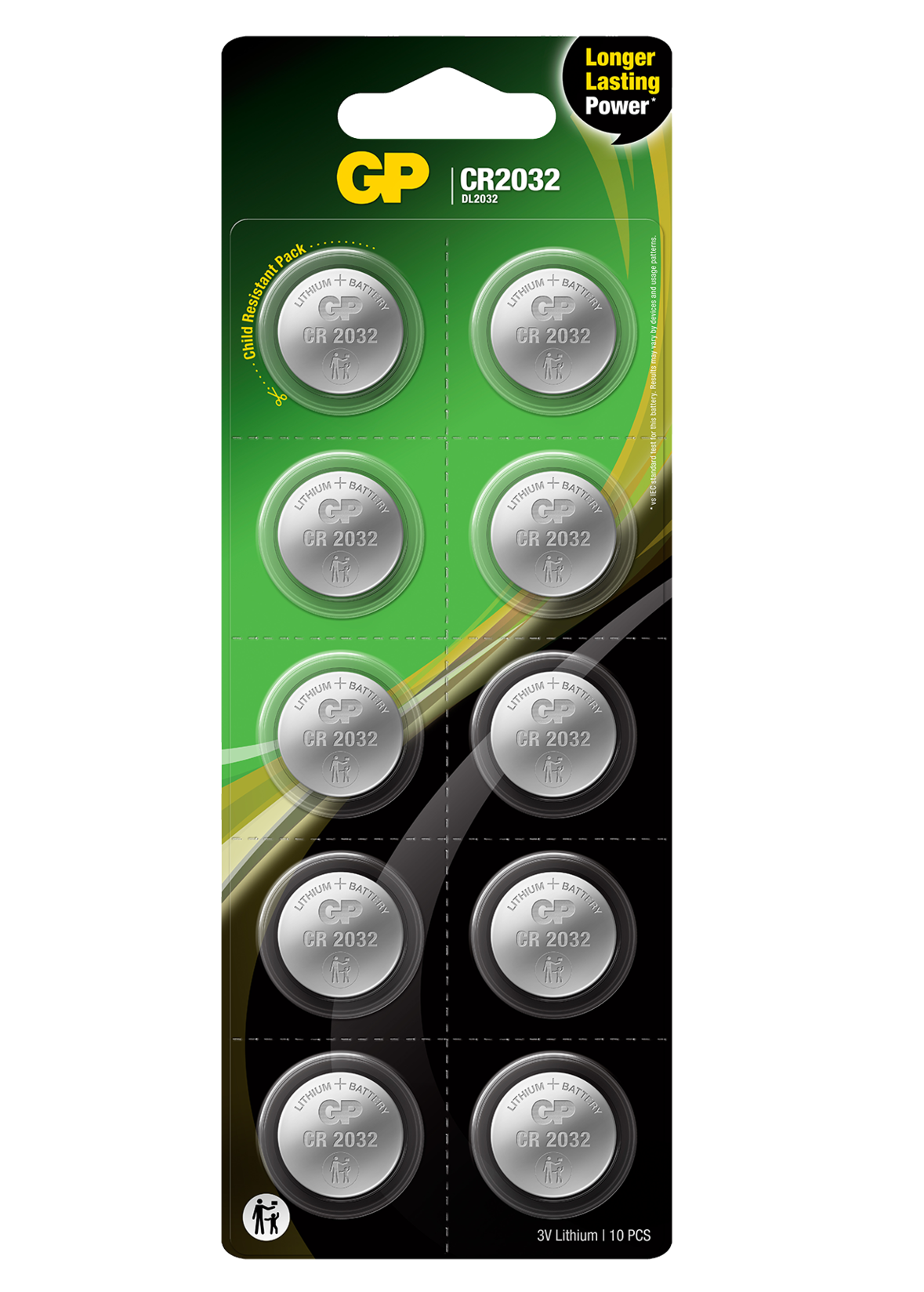 GP Batteries Knappcell Lithium CR2032 10 st