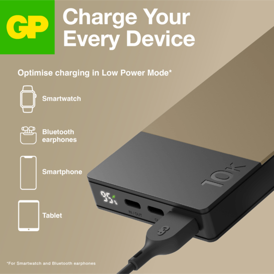 GP Batteries Powerbank M2+ 10000mAh Beige