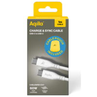Aqiila Cablebird Kabel USB-C till C 60W Silikon 1 m