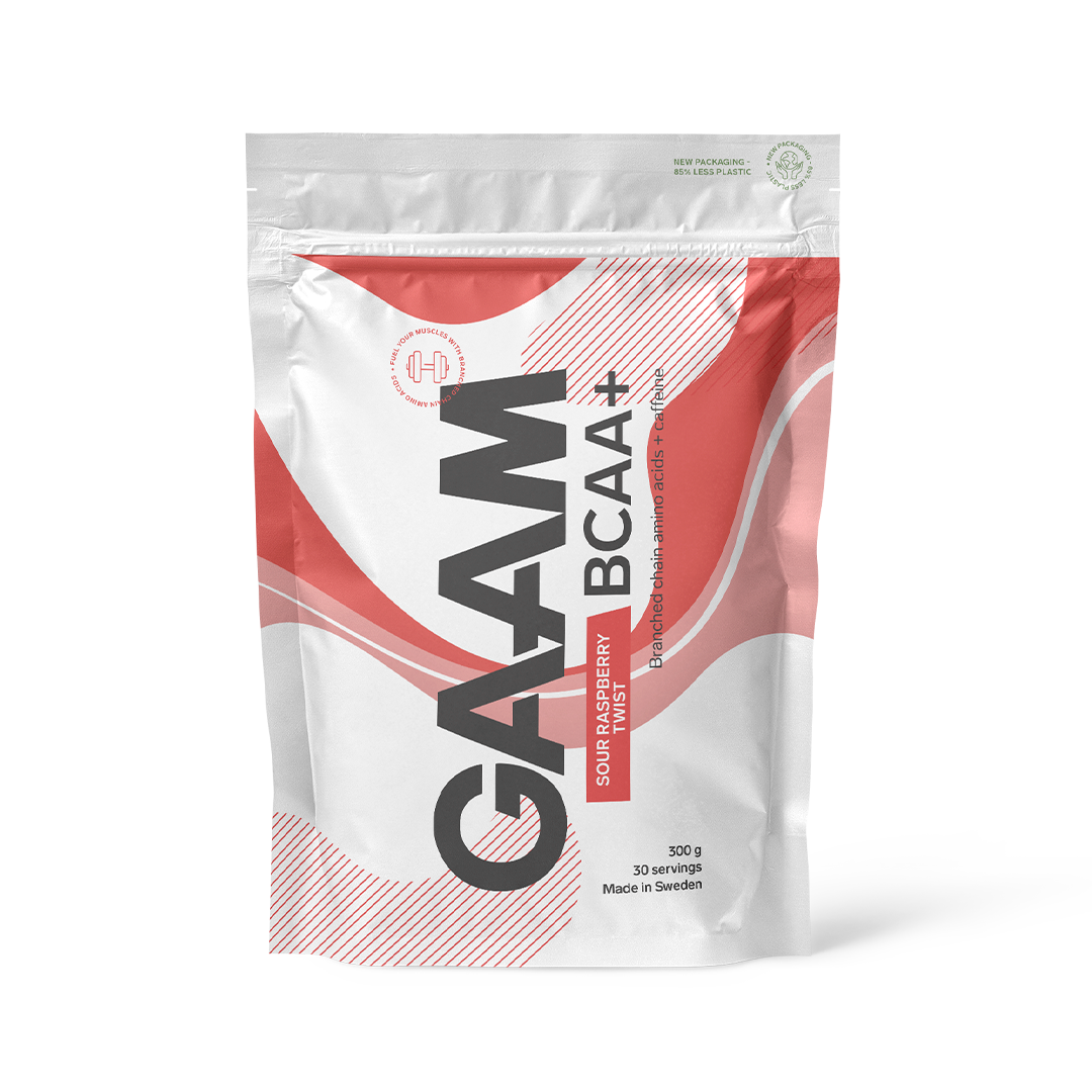 GAAM BCAA + Caffeine Sour Raspberry Twist 300 g